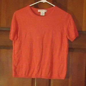 Small Peachy Silk Short Sleeve Sweater JOSEPHINE CHAUS